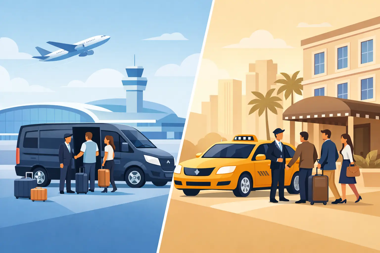 Airport Transfer Versus Hotel Taxi